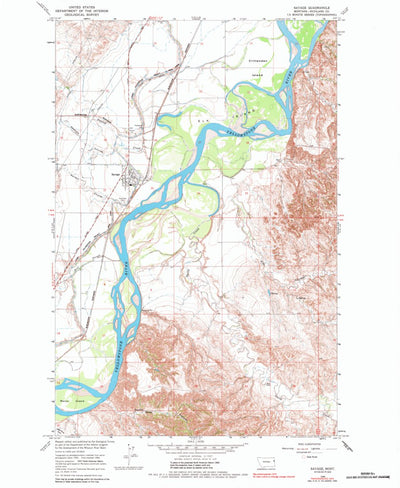 United States Geological Survey Savage, MT (1966, 24000-Scale) digital map