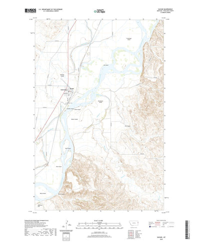 United States Geological Survey Savage, MT (2020, 24000-Scale) digital map