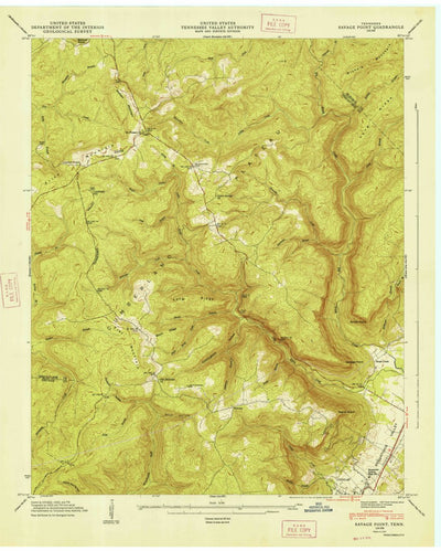 United States Geological Survey Savage Point, TN (1947, 24000-Scale) digital map