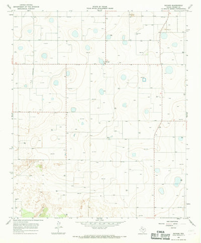 United States Geological Survey Savage, TX (1967, 24000-Scale) digital map