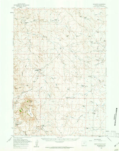 United States Geological Survey Savageton, WY (1959, 62500-Scale) digital map