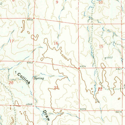 United States Geological Survey Savageton, WY (1959, 62500-Scale) digital map