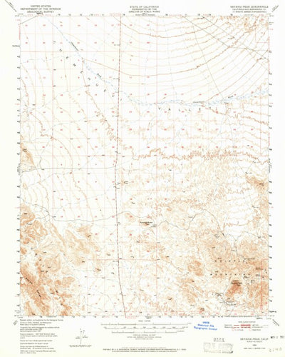 United States Geological Survey Savahia Peak, CA (1950, 62500-Scale) digital map