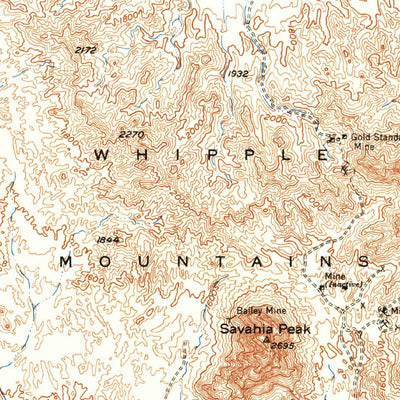 United States Geological Survey Savahia Peak, CA (1950, 62500-Scale) digital map