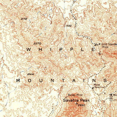 United States Geological Survey Savahia Peak, CA (1951, 62500-Scale) digital map