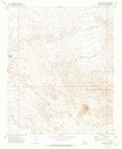 United States Geological Survey Savahia Peak, CA (1971, 24000-Scale) digital map
