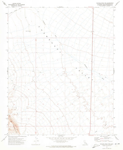 United States Geological Survey Savahia Peak NW, CA (1971, 24000-Scale) digital map