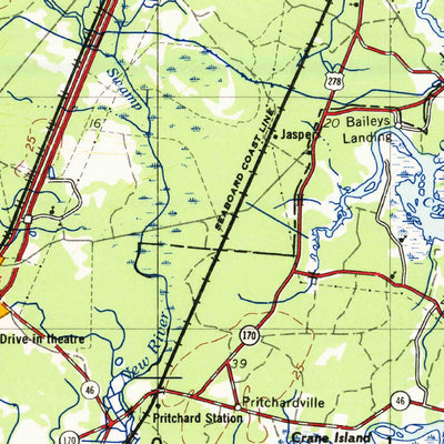 United States Geological Survey Savannah, GA-SC (1957, 250000-Scale) digital map