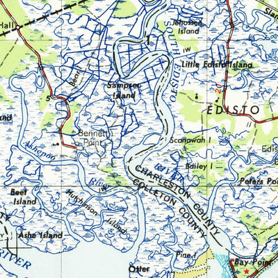 United States Geological Survey Savannah, GA-SC (1957, 250000-Scale) digital map