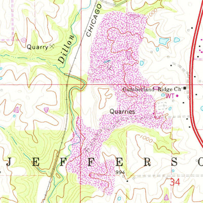 United States Geological Survey Savannah, MO (1971, 24000-Scale) digital map