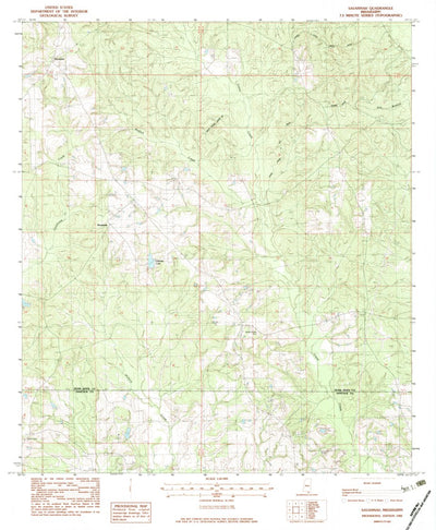 United States Geological Survey Savannah, MS (1982, 24000-Scale) digital map