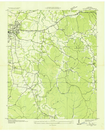 United States Geological Survey Savannah, TN (1936, 24000-Scale) digital map