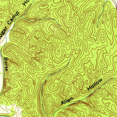 United States Geological Survey Savannah, TN (1949, 24000-Scale) digital map