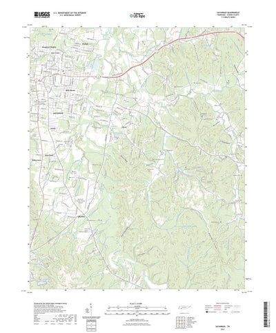 United States Geological Survey Savannah, TN (2023, 24000-Scale) digital map
