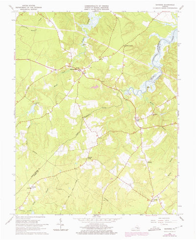 United States Geological Survey Savedge, VA (1966, 24000-Scale) digital map