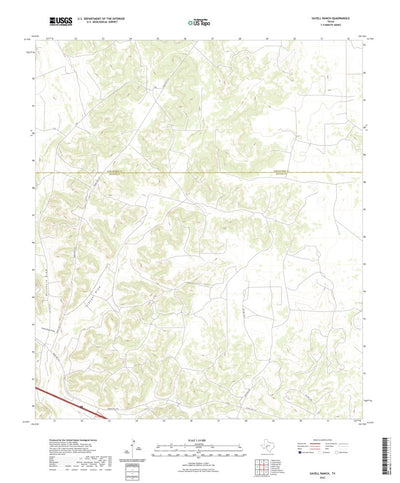 United States Geological Survey Savell Ranch, TX (2022, 24000-Scale) digital map