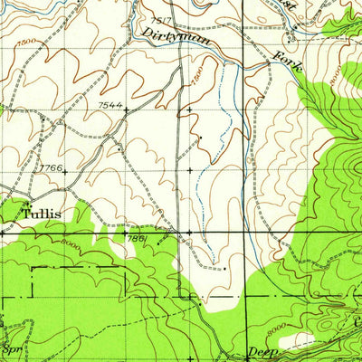 United States Geological Survey Savery, WY-CO (1932, 125000-Scale) digital map