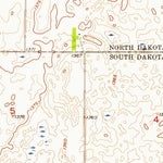 United States Geological Survey Savo NE, SD-ND (1956, 24000-Scale) digital map