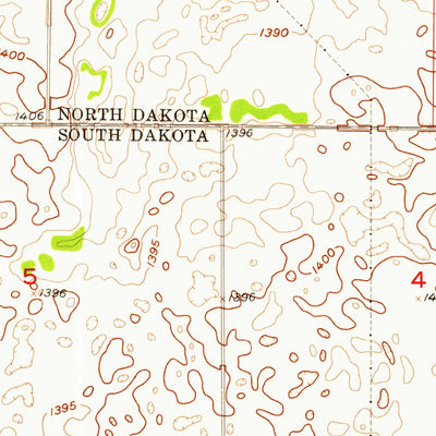 United States Geological Survey Savo NW, SD-ND (1956, 24000-Scale) digital map