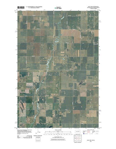 United States Geological Survey Savo NW, SD-ND (2011, 24000-Scale) digital map