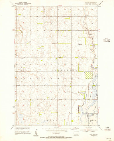 United States Geological Survey Savo SE, SD (1953, 24000-Scale) digital map