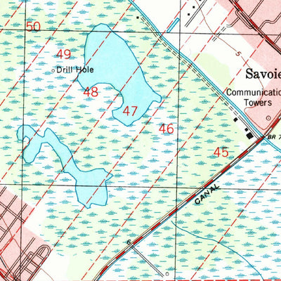 United States Geological Survey Savoie, LA (1998, 24000-Scale) digital map