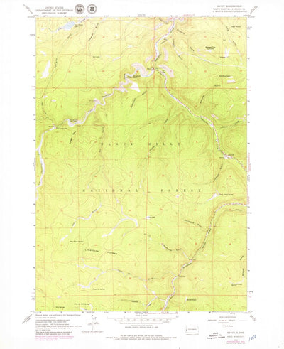 United States Geological Survey Savoy, SD (1961, 24000-Scale) digital map