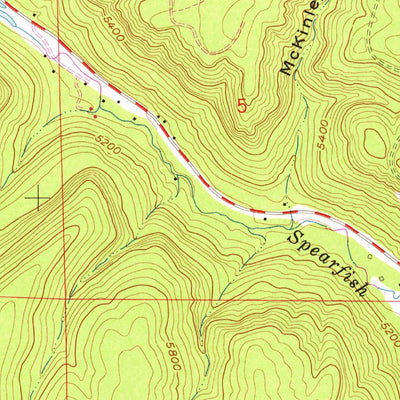 United States Geological Survey Savoy, SD (1961, 24000-Scale) digital map