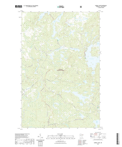 United States Geological Survey Sawbill Camp, MN (2022, 24000-Scale) digital map