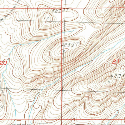 United States Geological Survey Sawed Horn, OR (1984, 24000-Scale) digital map
