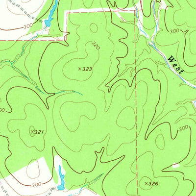 United States Geological Survey Sawmill Branch, TX (1965, 24000-Scale) digital map