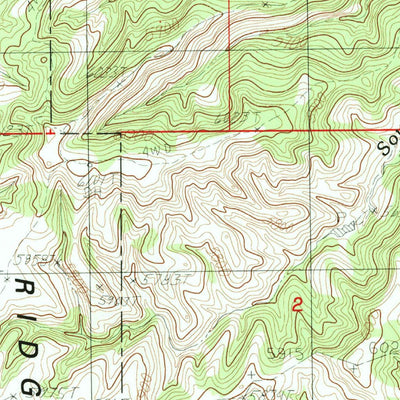 United States Geological Survey Sawmill Canyon, WY (1984, 24000-Scale) digital map
