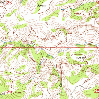 United States Geological Survey Sawmill Creek, MT (1971, 24000-Scale) digital map