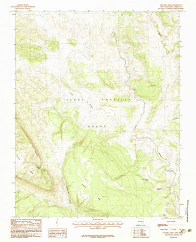 United States Geological Survey Sawmill Mesa, NM (1983, 24000-Scale) digital map
