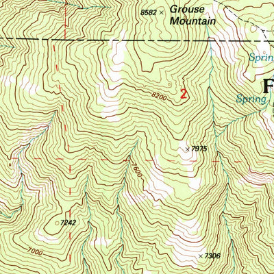 United States Geological Survey Sawmill Mountain, CA (1995, 24000-Scale) digital map