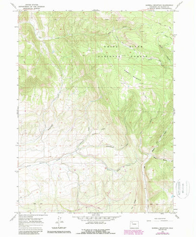 United States Geological Survey Sawmill Mountain, CO (1966, 24000-Scale) digital map