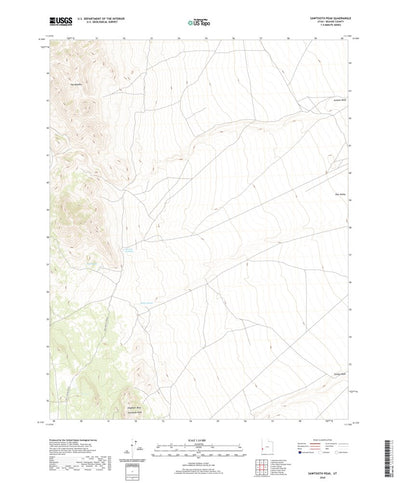 United States Geological Survey Sawtooth Peak, UT (2020, 24000-Scale) digital map
