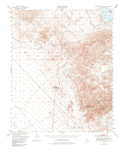 United States Geological Survey Sawtooth Range, CA-AZ (1950, 62500-Scale) digital map