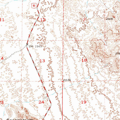 United States Geological Survey Sawtooth Range, CA-AZ (1950, 62500-Scale) digital map