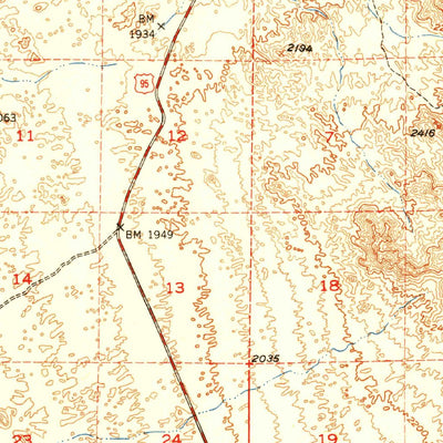 United States Geological Survey Sawtooth Range, CA-AZ (1951, 62500-Scale) digital map