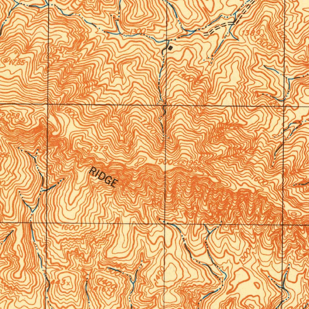 Army Ridge Map View Sawtooth Ridge, CA (1943, 31680-Scale) Map by United States Geological ...