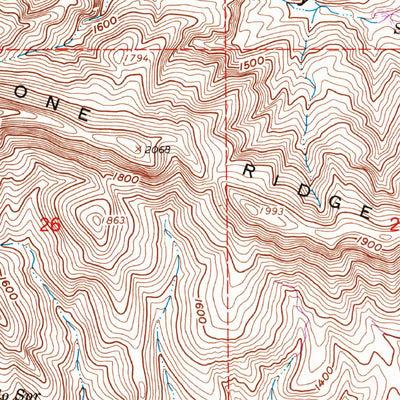 United States Geological Survey Sawtooth Ridge, CA (1961, 24000-Scale) digital map