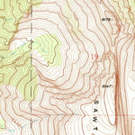 United States Geological Survey Sawtooth Ridge, MT (1958, 24000-Scale) digital map