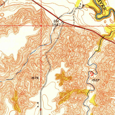 United States Geological Survey Sawyer, ND (1949, 24000-Scale) digital map