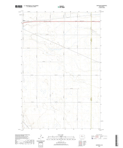 United States Geological Survey Sawyer NE, ND (2020, 24000-Scale) digital map