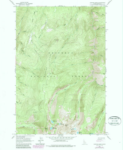 United States Geological Survey Sawyer Ridge, ID (1963, 24000-Scale) digital map