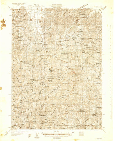 United States Geological Survey Sawyers Bar, CA (1931, 96000-Scale) digital map