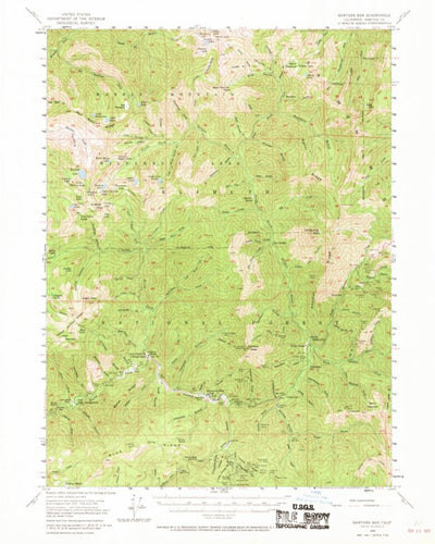 United States Geological Survey Sawyers Bar, CA (1955, 62500-Scale) digital map