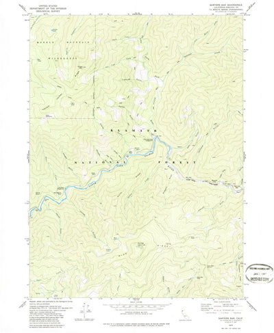 United States Geological Survey Sawyers Bar, CA (1979, 24000-Scale) digital map