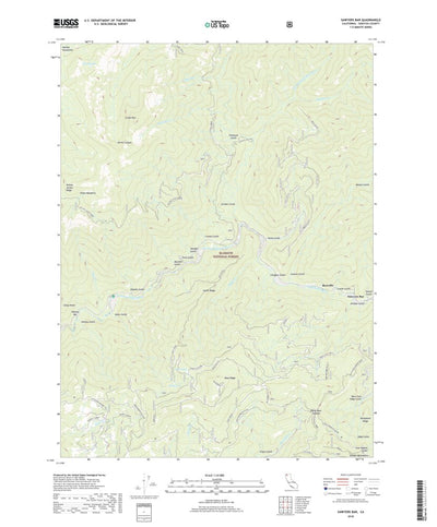 United States Geological Survey Sawyers Bar, CA (2018, 24000-Scale) digital map